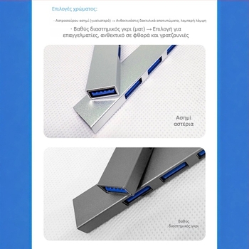 USB-C docking station τρία σε ένα με ευέλικτες θύρες USB 3.0