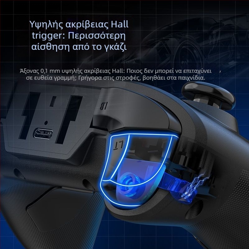 Ασύρματος ελεγκτής παιχνιδιών με Type-C διεπαφή για PC (Διεπαφή: Type-C; Συνδεσιμότητα: Ασύρματη; Στόχος: PC; Κατηγορία: Επίπεδο εισόδου)