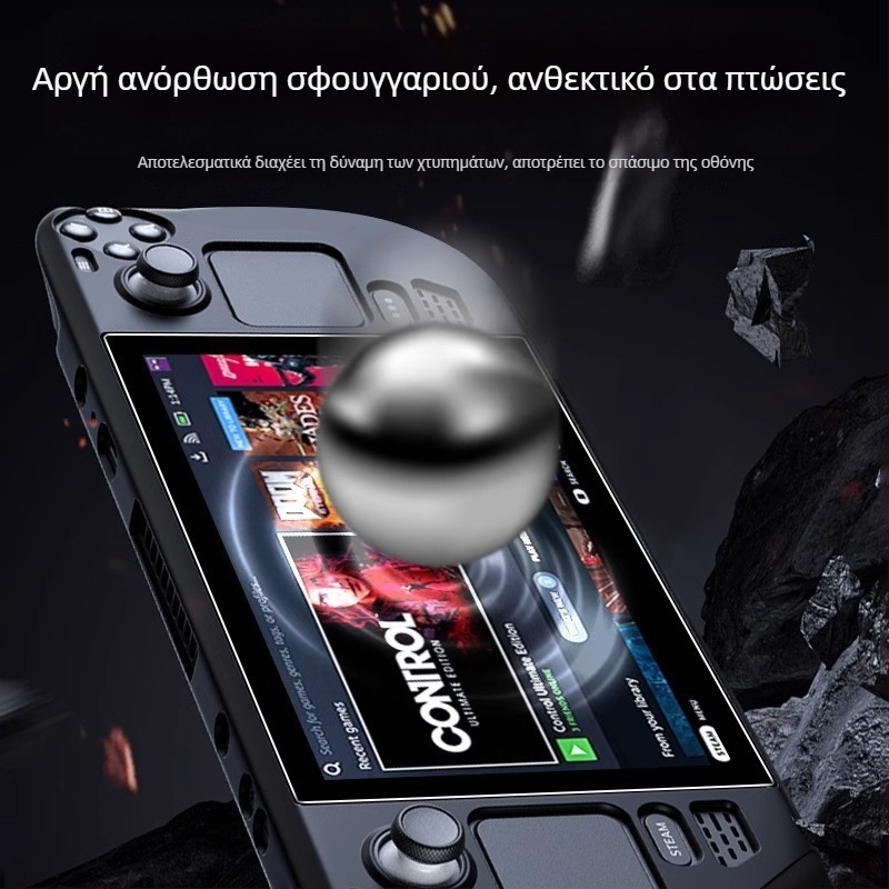 HUARAN PET προστατευτικό μπροστινού οθόνης για Steam Deck, Αντιανακλαστικό, Αντι-μπλε φως, HD, Ανεκτικό σε πτώσεις