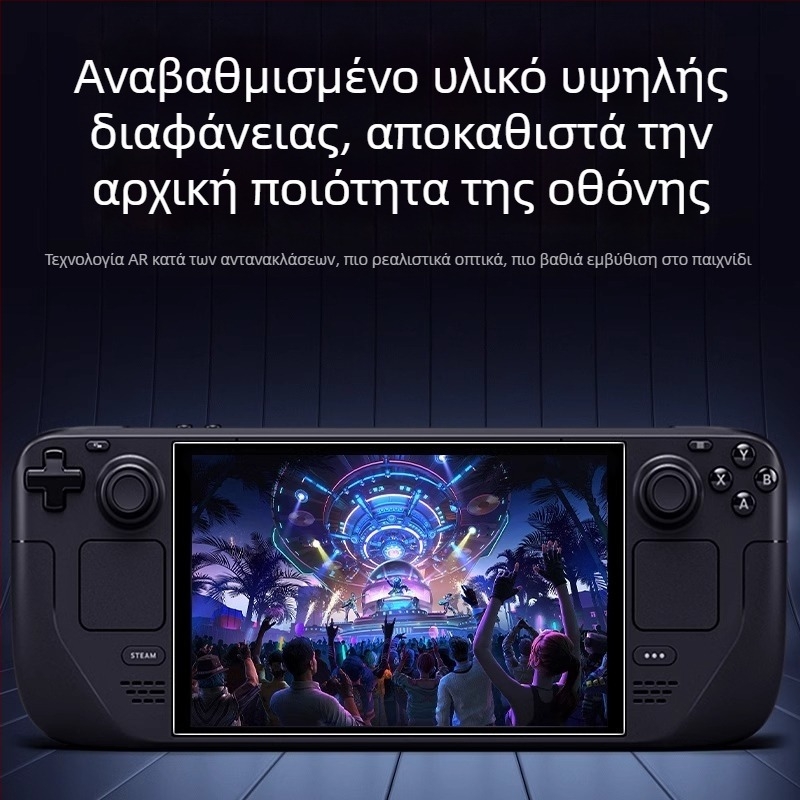 HUARAN PET προστατευτικό μπροστινού οθόνης για Steam Deck, Αντιανακλαστικό, Αντι-μπλε φως, HD, Ανεκτικό σε πτώσεις