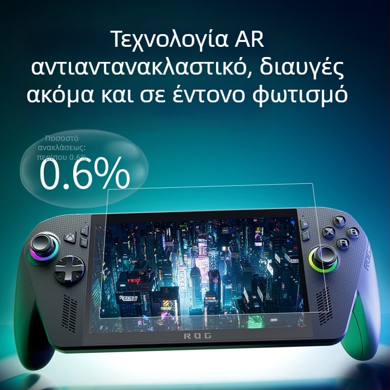 AR αντιανακλαστικό επίχρισμα για Rog Xbox Ally X, 95% διαπερατότητα, φιλμ πάχος 0.17 мм, πρωτότυπο AR φιλμ, για Rog Xbox Ally X