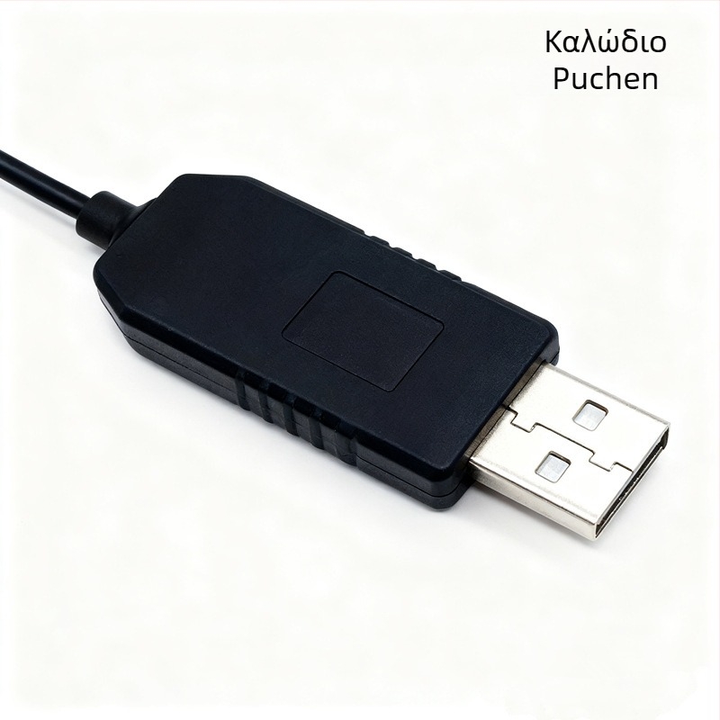 Καλώδιο USB Boost για Τροφοδοσία DC, Συνδετήρας 5.5×2.1mm, 12V, Για Ρούτερ και Μόντεμ, Προσαρμοσμένο από την Puchen