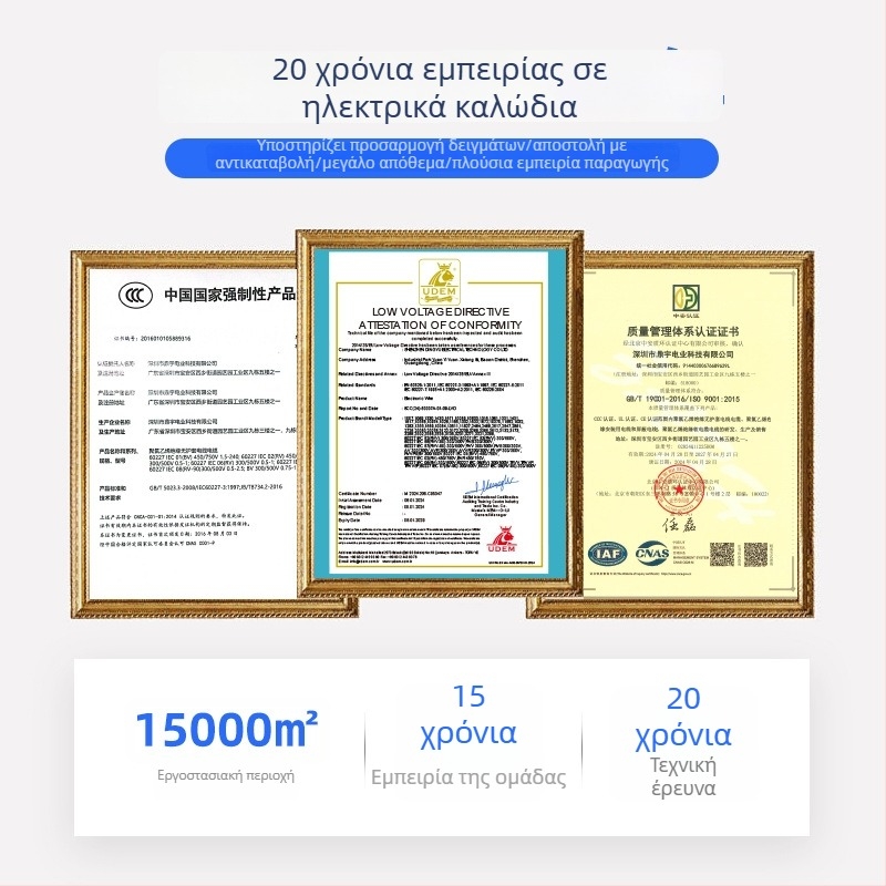 UL2651 28 AWG Καλωδιακός Σωληνώνας για 8P/10P/12P Συνδέτες