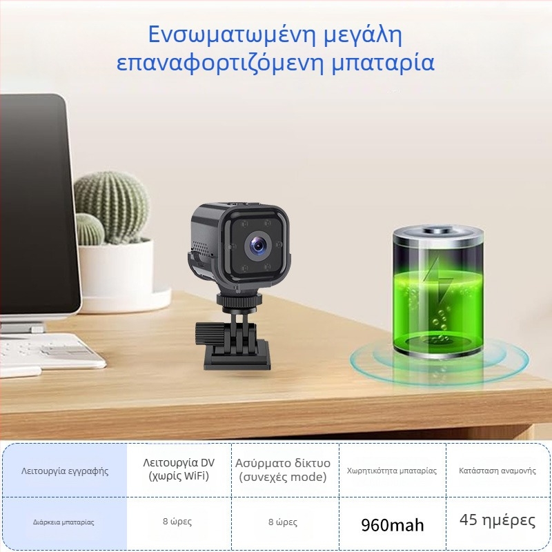 AS03 Έξυπνη Κάμερα, 2.8 mm φακός, εμβέλεια 10–30 μ, Νυχτερινή Όραση, Εσωτερική χρήση