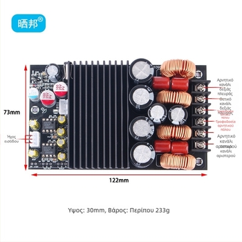 Sunbang 600W HiFi Ψηφιακή Πλακέτα Ενισχυτή (Διπλού Καναλιού, TPA3255)