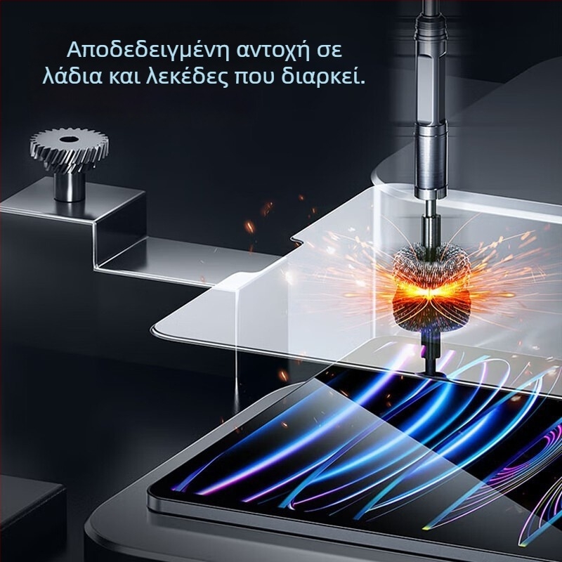 Μπροστινό προστατευτικό οθόνης από tempered γυαλί για iPad, HD ευκρίνεια, θραύση-αντοχή, ανθεκτικό στη σκόνη, αντι-αποτυπώματα, πλήρες κάλυμμα