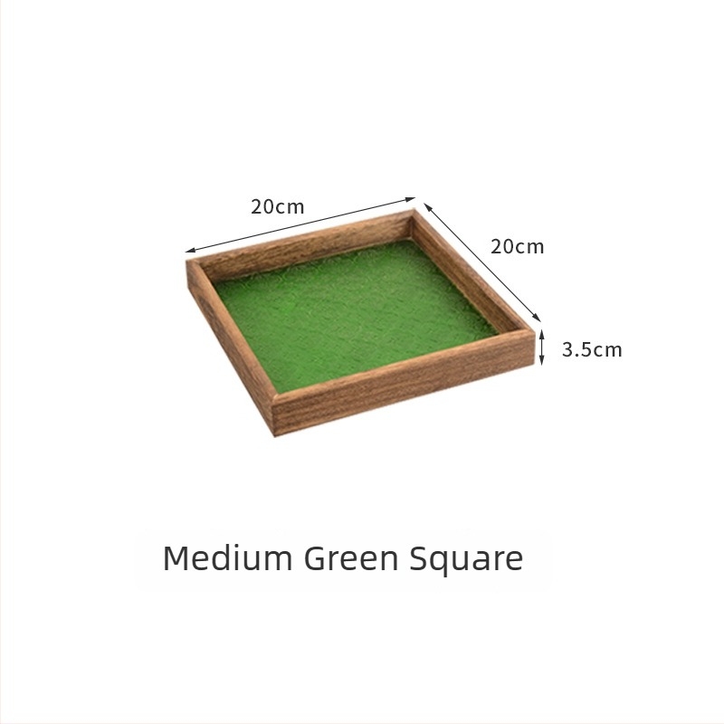 Ορθογώνιος γυάλινος δίσκος σερβιρίσματος για φρούτα και γλυκίσματα, τσάι και καφέ, μοντέρνο μινιμαλιστικό στυλ