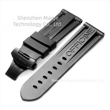 Panerai PAM00359 καουτσούκ λουράκι ρολογιού με κούμπωμα πεταλούδας