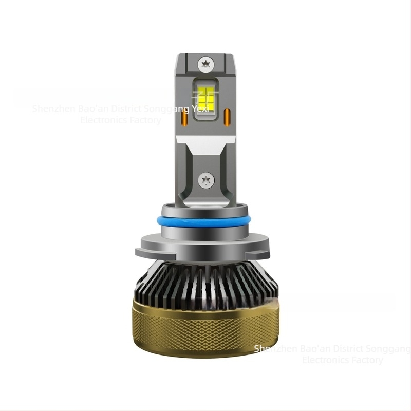 KUAISHEN Μίνι LED φανάρι αυτοκινήτου – χαμηλό και υψηλό φως δέσμης, μπροστινό φως, H4, 68W, 9–60V, IP68, 5000–6100 lm, 50.000 h
