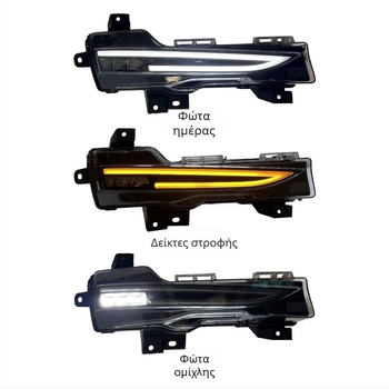 Μπροστινό φως ομίχλης για Tesla Model 3/Y, LED, 20W, 12V, PC+ABS