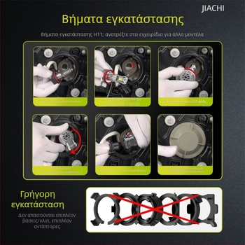 Φανάρι LED H1 αυτοκινήτου - άμεση τοποθέτηση με plug-in, 16W, 12V, 3600lm/ζεύγος