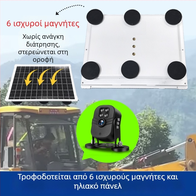 Κάμερα Παρακολούθησης για οχήματα εγκατεστημένη εξωτερικά σε φορτηγά και εκσκαπτικά μηχανήματα, αλουμινένια κατασκευή, DC12V, -25°C έως 60°C, SNR > 38