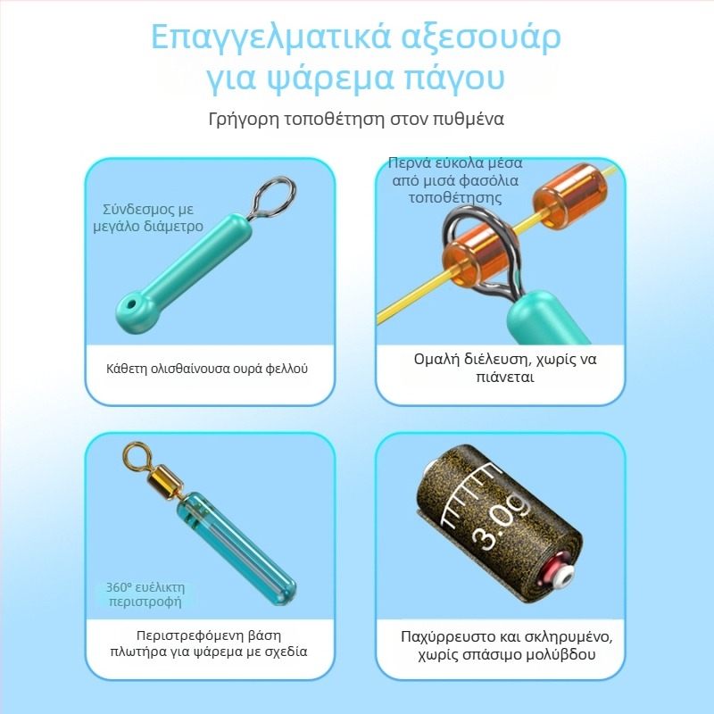 Σετ νάιλον γραμμής για ψάρεμαπάγου, μήκος 25 μ., έτοιμη κύρια γραμμή