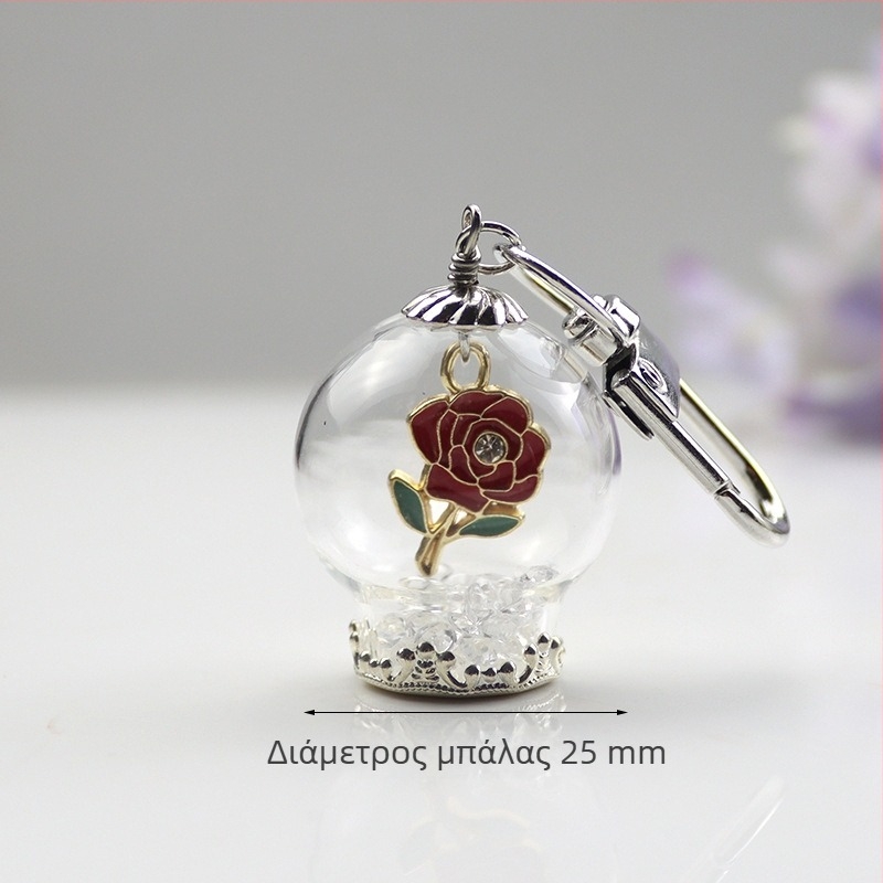 Μπρελόκ με κρεμαστό μοτίβο Άγιος Βασίλης, χιονάνθρωπος και χριστουγεννιάτικο δέντρο, υλικό γυαλί και λαζουρίτης, γλυκό στυλ, κατάλληλο για δώρο