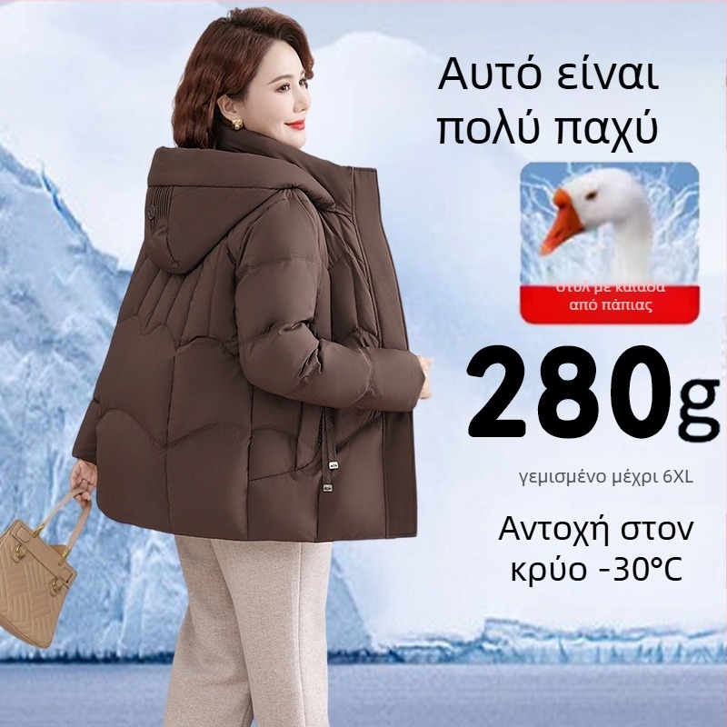 Γυναικείο μπουφάν με πούπουλα χήνας - Πούπουλα χήνας, Περιεκτικότητα σε down 86-90%, Πλήρωση 301-350 g, Φερμουάρ, Κανονικό μήκος