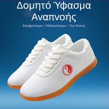 Παπούτσια Tai Chi – Unisex καμβά παπούτσια για πολεμικές τέχνες, σόλα από τένοντα βοείου, αντιολισθητικά, χαμηλό πάνω μέρος, στρογγυλός δάχτυλο