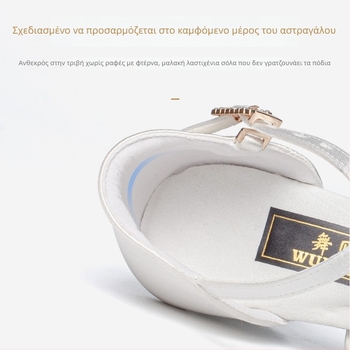 Παιδικά παπούτσια Latin χορού με μαλακή σόλα, αναπνεύοντα, ελαφρά, χαμηλό τακούνι για κορίτσια