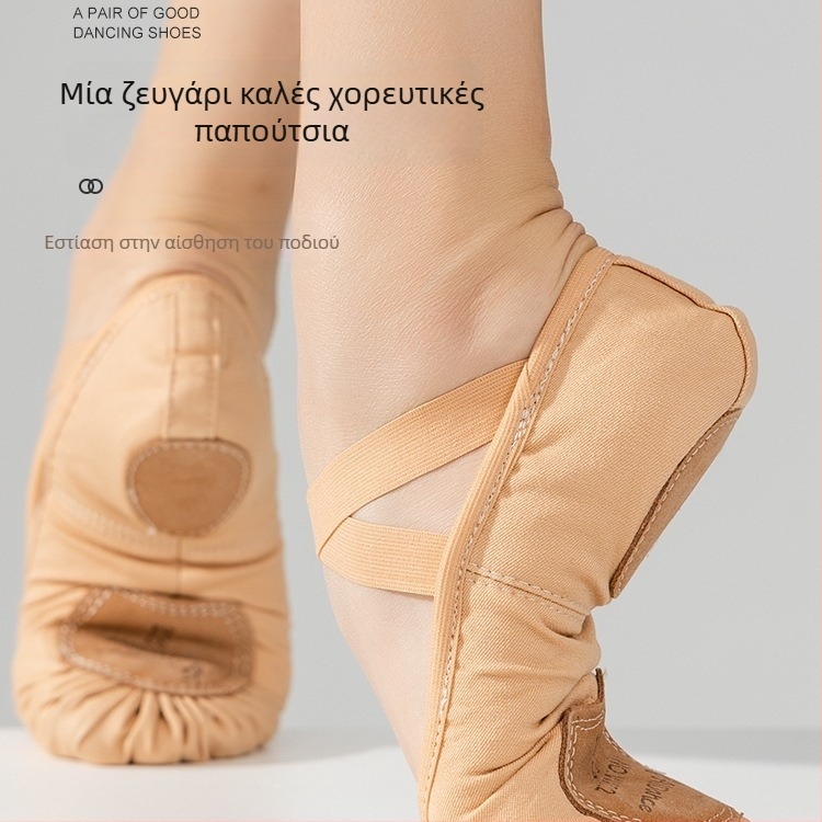 Unisex Παπούτσια Μπαλέτου με Μαλακή Σόλα για Κινεζικό Κλασικό Χορό – Προπόνηση Μπαλέτου για Παιδιά και Ενήλικες (Πέλμα: MD)