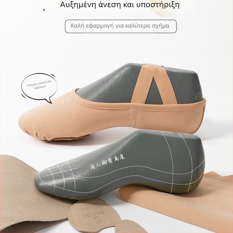 Unisex Παπούτσια Μπαλέτου με Μαλακή Σόλα για Κινεζικό Κλασικό Χορό – Προπόνηση Μπαλέτου για Παιδιά και Ενήλικες (Πέλμα: MD)