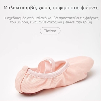Παιδικά παπούτσια χορού με μαλακή σόλα, χωρίς κορδόνια, σχέδιο γατόπατων για μπαλέτο και κινεζικό χορό