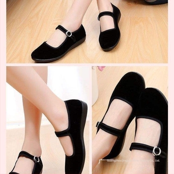 Παπούτσια Yangko για κορίτσια, με μαλακή σόλα, επάνω μέρος από ίνες Ultra-Fine, εθνοτικό στυλ, για Πεκίνο Όπερα, για παιδιά από 2 ετών