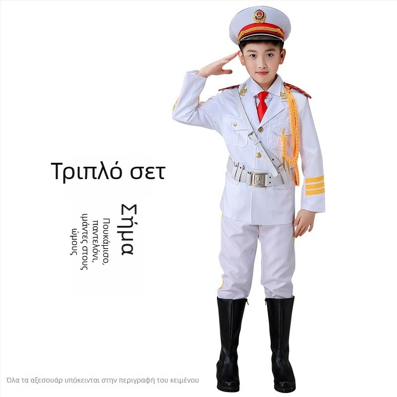 Παιδικά ενδύματα για τελετή έπαρσης σημαίας και παραστάσεις – unisex, 80% ακρυλικό, ύφασμα Rorni, μαλακή επεξεργασία, Άνοιξη 2025, μάρκα Tianbei, για παιδιά από 8 ετών