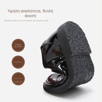 Παιδικά brogue παπούτσια για αγόρια, επάνω Microfiber, Velcro κούμπωμα, PU πάτος, Αγγλικός στυλ