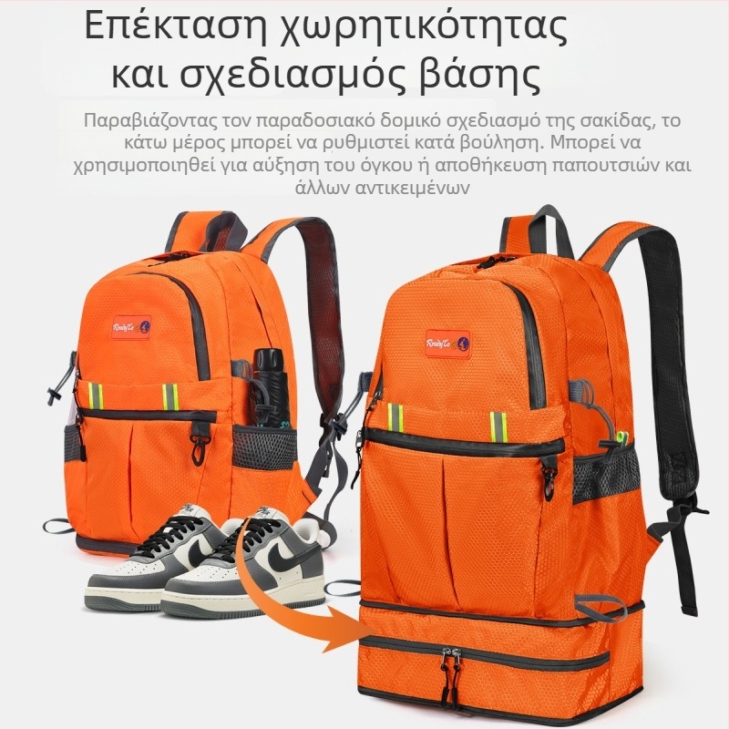 Ορειβατικό σακίδιο πλάτης, Μεγάλης χωρητικότητας, Αδιάβροχο Oxford ύφασμα, για άνδρες και γυναίκες, Άνοιξη 2025