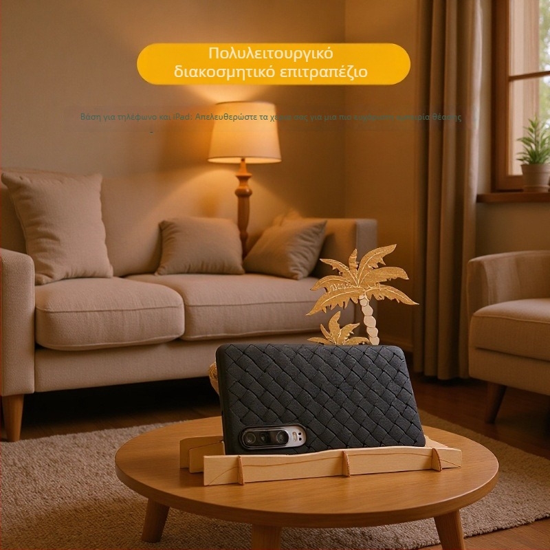 Ξύλινο DIY βάση τηλεφώνου - 3D παζλ μπλοκ, Basswood, 0–38 τεμάχια, κατάλληλο για 7–14 ετών, κατασκευές με μπλοκ