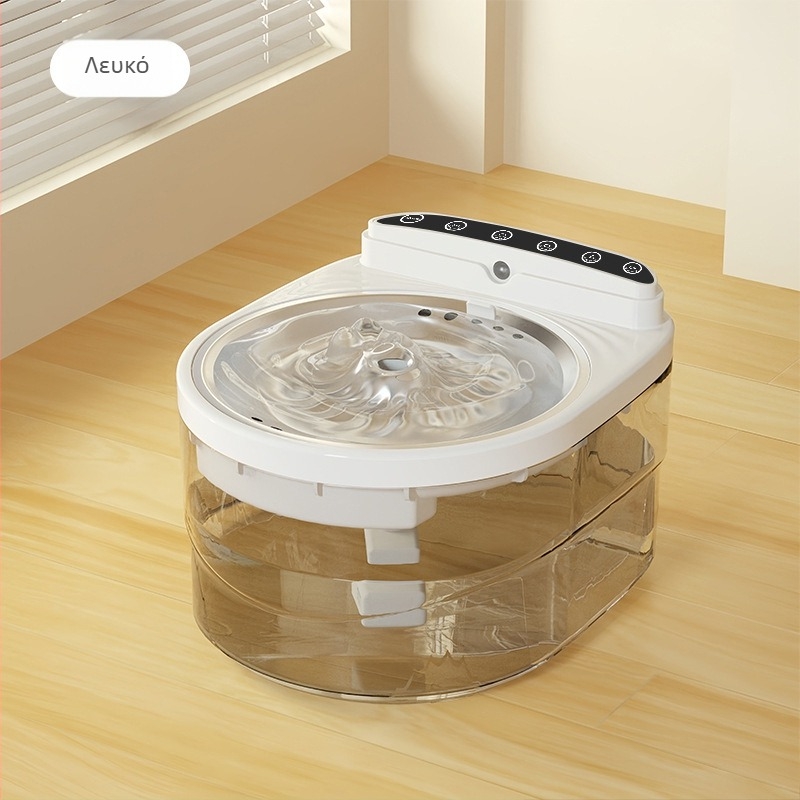 HTJ001 Ασύρματος Διανομέας Νερού για Γάτες και Σκύλους — Ροή Νερού, Αποσπώμενο, Κατάλληλο για Γάτες και Σκύλους