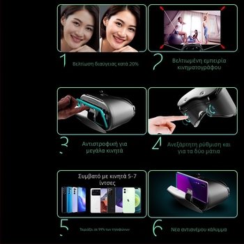 VRG Pro x7 VR γυαλιά κεφαλής για Metaverse, 260 g, Μοντέλο 2021, Εξουσιοδοτημένη Ιδιωτική Μάρκα, Εγγύηση σε ολόκληρη τη χώρα