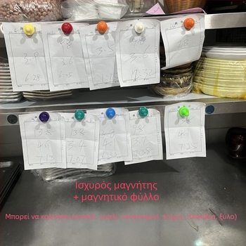 Διαχειριστής παραγγελιών σε στυλ πορτοφόλι με μαγνητική στερέωση για αποδείξεις κουζίνας (Μάρκα: Unique; Υλικό: Πλαστικό; Τύπος: Πορτοφόλι)