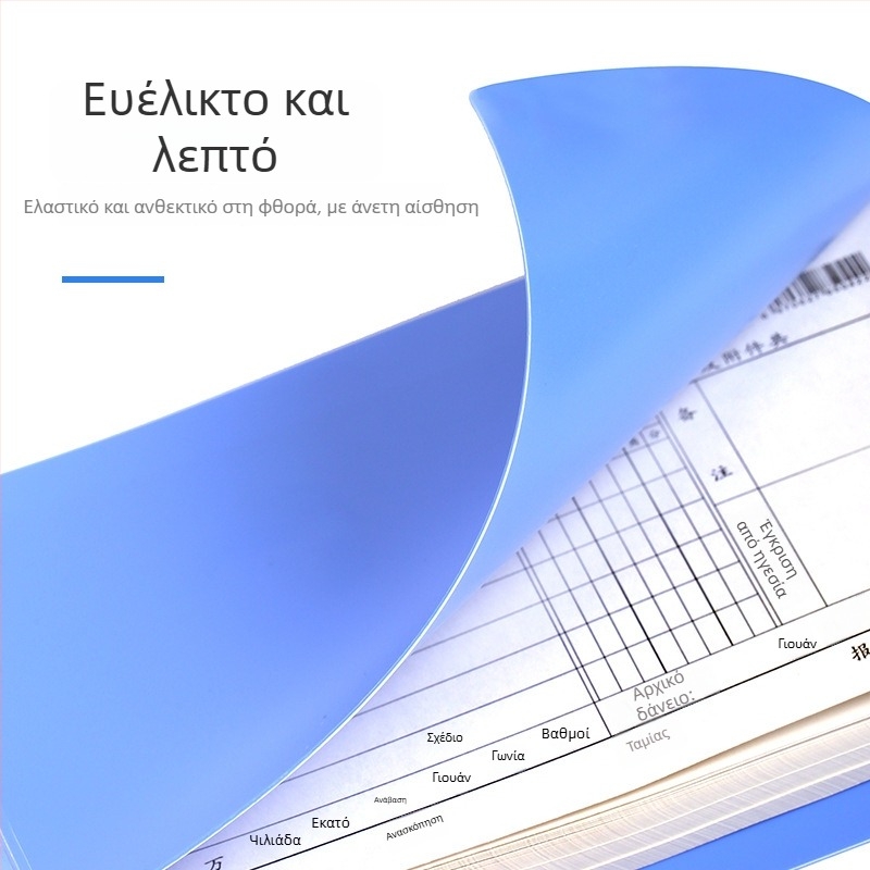 Πολυμέγεθος φορέας σημειώσεων με ένα ισχυρό κλιπ, πλαστική κατασκευή, δυνατότητα εκτύπωσης λογότυπου