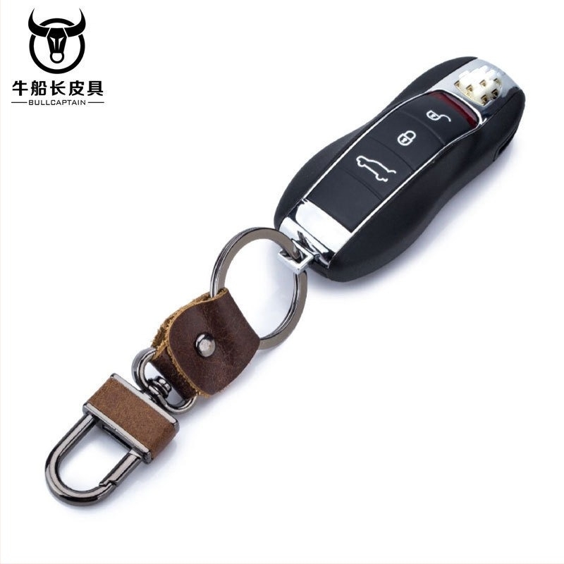 Θήκη Κλειδιών από Γνήσιο Δέρμα – Unisex, Μονόχρωμη, Στυλ για Επαγγελματική Μετακίνηση