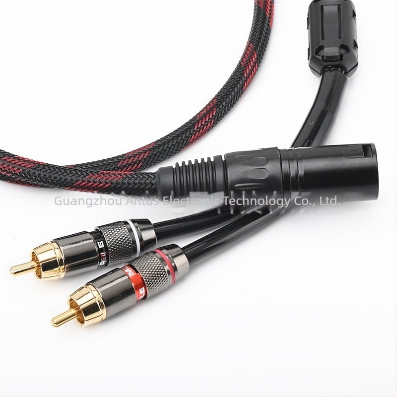 Καλώδιο ήχου XLR προς διπλό RCA, χαλκός υψηλής καθαρότητας, κατάλληλο για μίκτερ και ενισχυτή