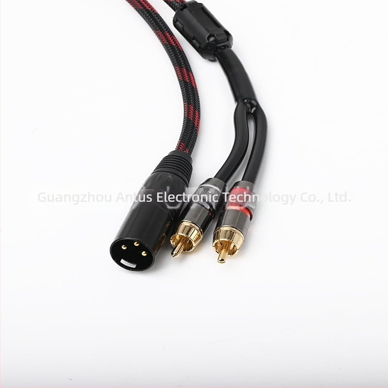 Καλώδιο ήχου XLR προς διπλό RCA, χαλκός υψηλής καθαρότητας, κατάλληλο για μίκτερ και ενισχυτή