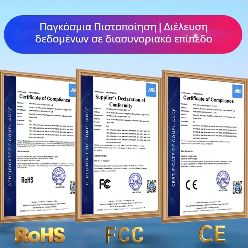 Καλώδιο δεδομένων USB4 Type-C, 240W ταχεία φόρτιση, πλεκτό, πλήρης λειτουργικότητα USB4