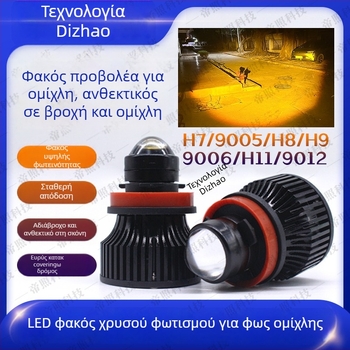 LED φανάρι ομίχλης με φακό λέιζερ (μοντέλο H11, 20W, 3000K/6000K)