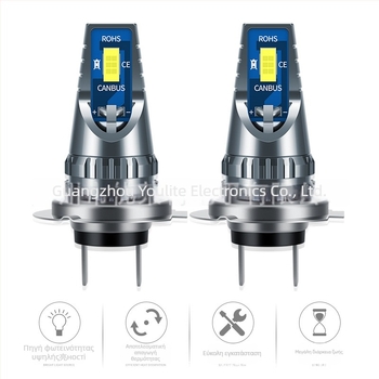 LED μπροστινό φανάρι ομίχλης H7, 20W, 12-24V DC, 1000LM