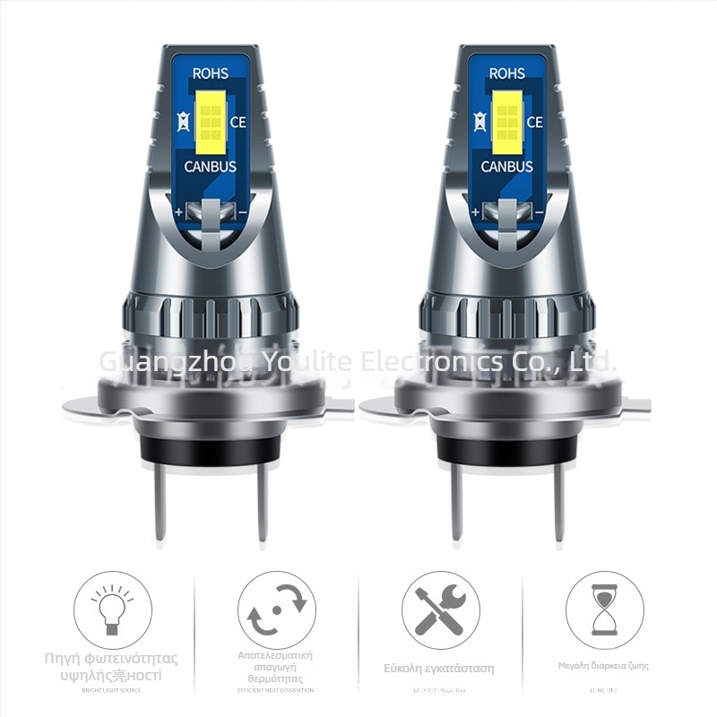 LED μπροστινό φανάρι ομίχλης H7, 20W, 12-24V DC, 1000LM