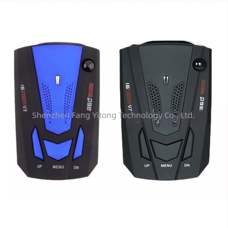 V7 αυτοκίνητο ραντάρ ανιχνευτής με έγκαιρη ειδοποίηση, ABS περίβλημα, 12V τροφοδοσία, βάρος 0,21 kg