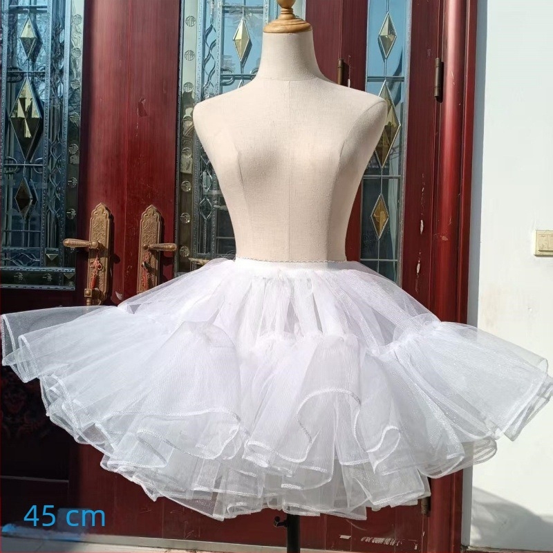 Lolita φούστα μπούστο με τέσσερις στρώσεις, χωρίς κόκαλα, τιράντες, μαλακό ύφασμα γάζας, Άνοιξη 2025