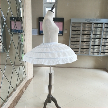 Παιδική φούστα παράστασης με τρία μεταλλικά δαχτυλίδια και διπλό στρώμα φούστας, φουσκωτό στυλ πριγκίπισσας, με επένδυση