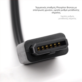 Καλώδιο AV για N64, τριών σειρών συνδετήτης, επιχρυσωμένη σπειροειδής κεφαλή, πυρήνας από καθαρό χαλκό, μόνωση PVC