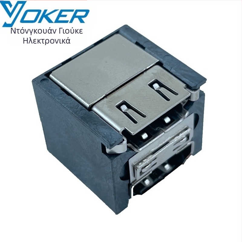 Βιομηχανικός HDMI θηλυκός συνδετήρας διπλού στρώματος με LCP, 4K60Hz, Συμβατός με HDMI 2.0, ανθεκτικός σε υψηλές θερμοκρασίες