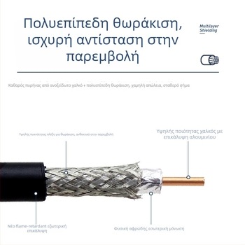 RF κοαξιακό καλώδιο επικοινωνιών – χαμηλής απώλειας, εσωτερικός οροφής / εξωτερικός αντάπτορας κεραίας, μοντέλο 50-5, LINTRATEK