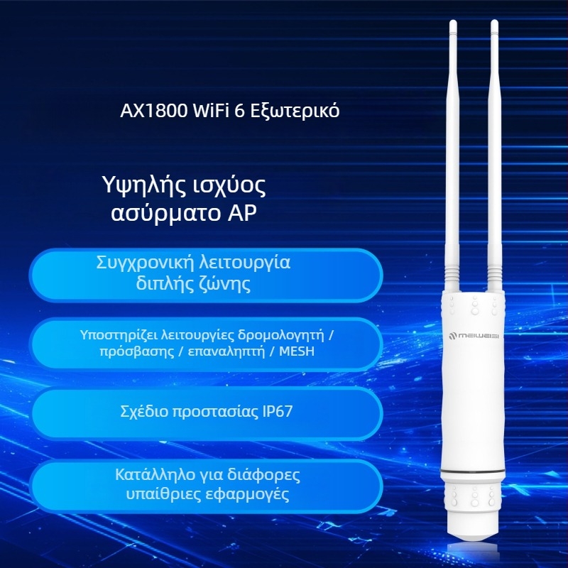 Βιομηχανικού επιπέδου ασύρματος δρομολογητής, διπλή κεραία, μετάδοση 1800M, εμβέλεια 450 μ, IEEE 802.11g