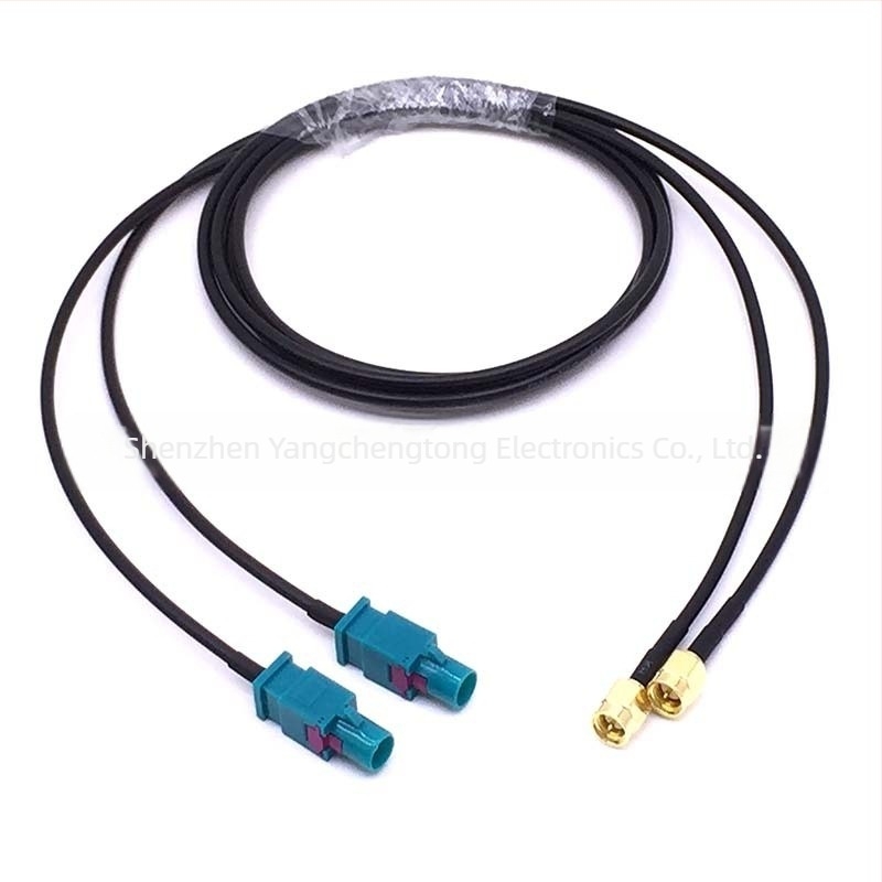 MCX καμπύλη θηλυκός συνδετήρας καλωδιακή επέκταση RG316, MCX, μοντέλο YCT025, 50 Ω, εύρος συχνοτήτων 600–6000 MHz, SWR ≤1.5, τάση λειτουργίας 3–5 V