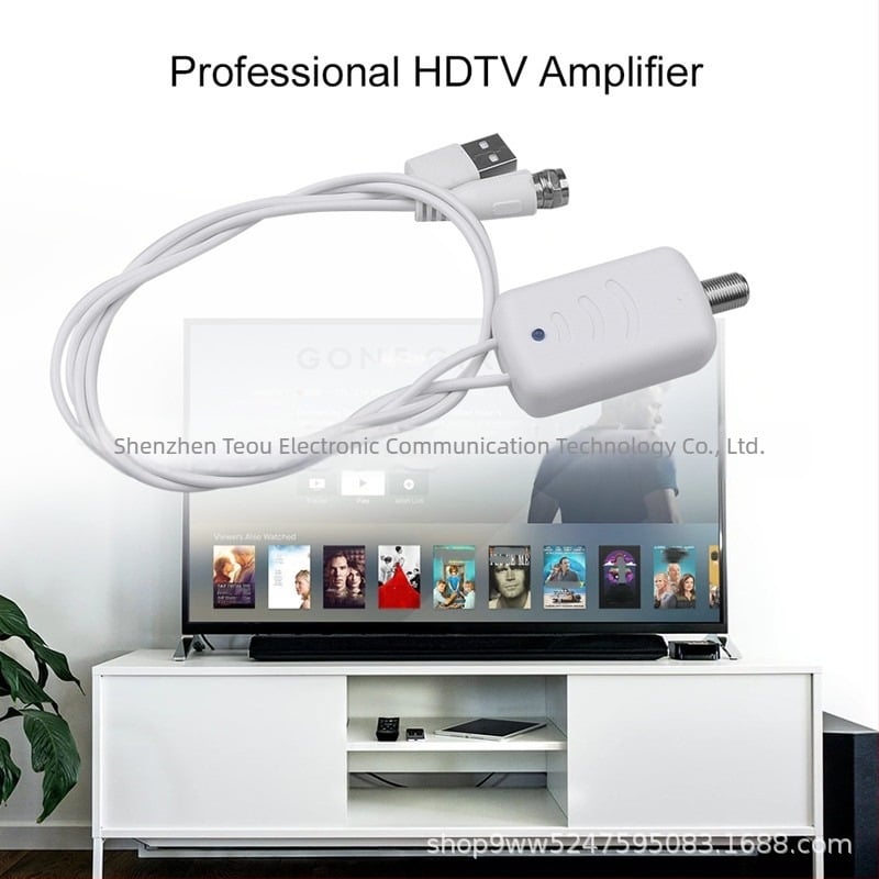 Ενισχυτής σήματος κεραίας τηλεόρασης Ψηφιακός ενισχυτής TV Υψηλή ενίσχυση HD Εσωτερική χρήση
