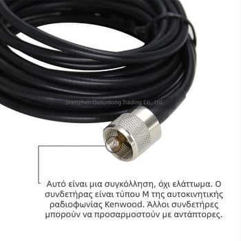 Αντένα αυτοκινήτου για ραδιοφωνία με σχέδιο καρχαρία (136-174/400-480 MHz, κέρδος 3.5, αντίσταση 50 Ω, SWR ≤ 2)